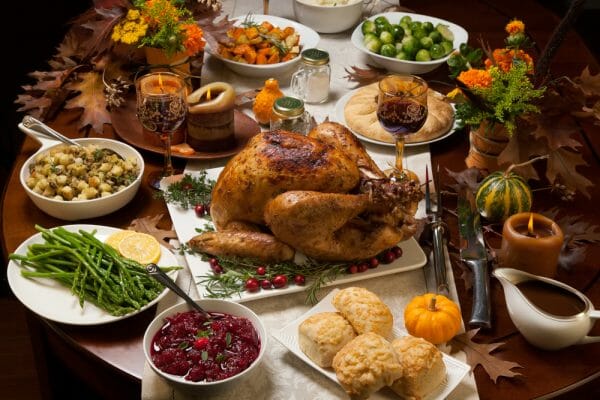 Traditional Turkey Dinner & Sliced Spiral Ham