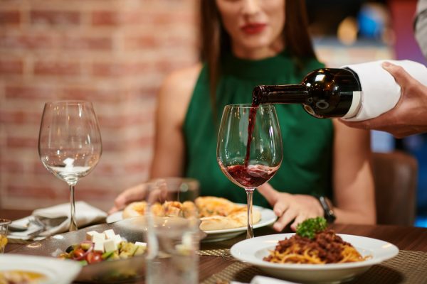 Sparkling Pernod Wine Valentine’s Dinner